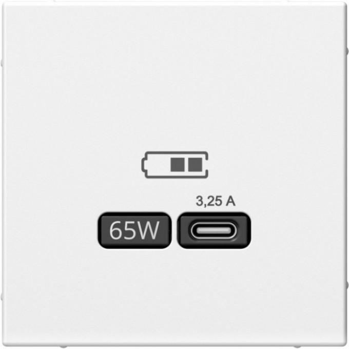 Розетка USB SCHNEIDER ELECTRIC ARTGALLERY SE тип A+C 65Вт QC PD ЗУ, механизм, белый GAL000127 Розетка USB SCHNEIDER ELECTRIC ARTGALLERY SE тип A+C 65Вт QC PD ЗУ, механизм, белый GAL000127