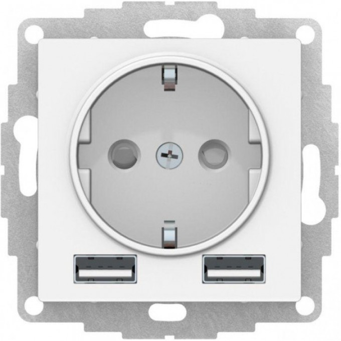 Силовая розетка SCHNEIDER ELECTRIC ATLASDESIGN 3-м СП 16А IP20 с 2-мя заряд. устройствами USB тип A+A 5В/2.4А 2х5В/1.2А механизм, бел. ATN000130 Силовая розетка SCHNEIDER ELECTRIC ATLASDESIGN 3-м СП 16А IP20 с 2-мя заряд. устройствами USB тип A+A 5В/2.4А 2х5В/1.2А механизм, бел. ATN000130