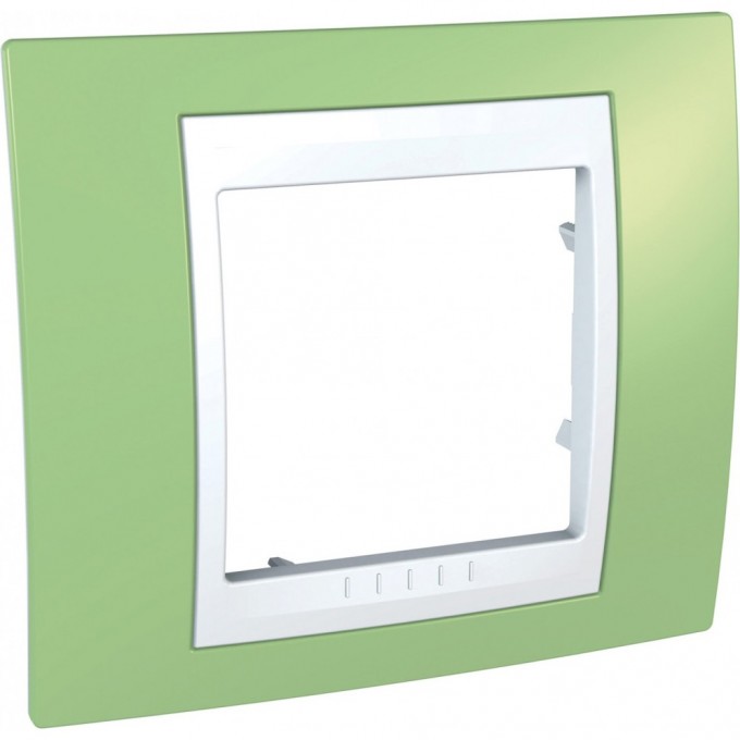 1-постовая рамка SCHNEIDER ELECTRIC UNICA ХАМЕЛЕОН, БЕЛЫЙ/ ЗЕЛЕНОЕ ЯБЛОКО MGU6.002.863 1-постовая рамка SCHNEIDER ELECTRIC UNICA ХАМЕЛЕОН, БЕЛЫЙ/ ЗЕЛЕНОЕ ЯБЛОКО MGU6.002.863