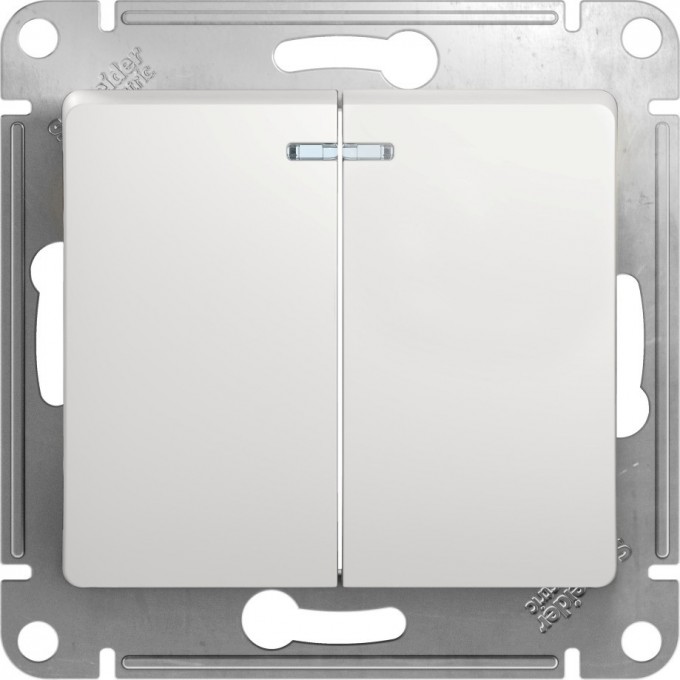 2-клавишный выключатель SCHNEIDER ELECTRIC GLOSSA с подсветкой, сх.5а, 10АХ, механизм, БЕЛЫЙ GSL000153 2-клавишный выключатель SCHNEIDER ELECTRIC GLOSSA с подсветкой, сх.5а, 10АХ, механизм, БЕЛЫЙ GSL000153