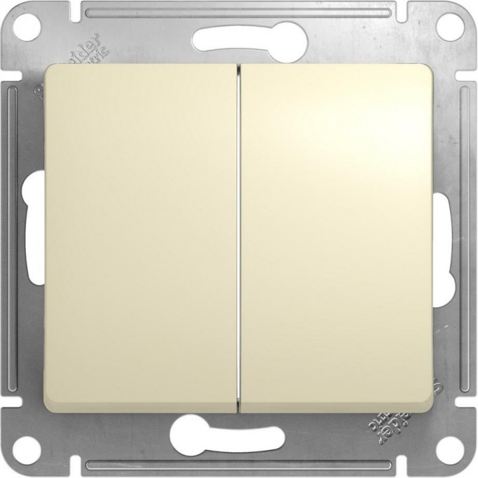 2-клавишный выключатель SCHNEIDER ELECTRIC GLOSSA, сх.5, 10АХ, механизм, БЕЖЕВЫЙ GSL000251 2-клавишный выключатель SCHNEIDER ELECTRIC GLOSSA, сх.5, 10АХ, механизм, БЕЖЕВЫЙ GSL000251