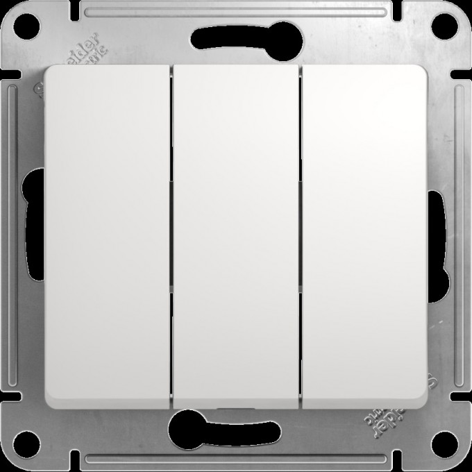 3-клавишный выключатель SCHNEIDER ELECTRIC GLOSSA, сх.1+1+1, 10АХ, механизм, БЕЛЫЙ GSL000131 3-клавишный выключатель SCHNEIDER ELECTRIC GLOSSA, сх.1+1+1, 10АХ, механизм, БЕЛЫЙ GSL000131