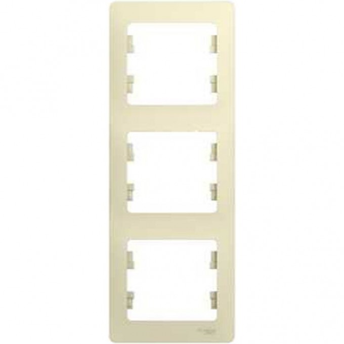 3-постовая рамка SCHNEIDER ELECTRIC GLOSSA, вертикальная, БЕЖЕВЫЙ GSL000207 3-постовая рамка SCHNEIDER ELECTRIC GLOSSA, вертикальная, БЕЖЕВЫЙ GSL000207