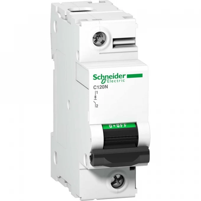 Автоматический выключатель SCHNEIDER ELECTRIC ACTI 9 C120N 1П 80A C A9N18357 Автоматический выключатель SCHNEIDER ELECTRIC ACTI 9 C120N 1П 80A C A9N18357