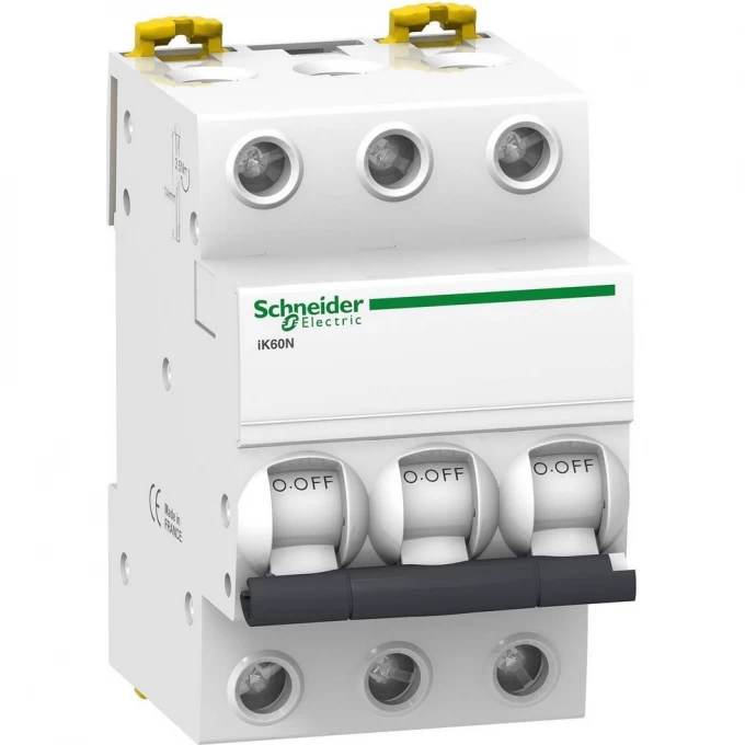 Автоматический выключатель SCHNEIDER ELECTRIC ACTI 9 iK60 3П 10A C A9K24310 Автоматический выключатель SCHNEIDER ELECTRIC ACTI 9 iK60 3П 10A C A9K24310