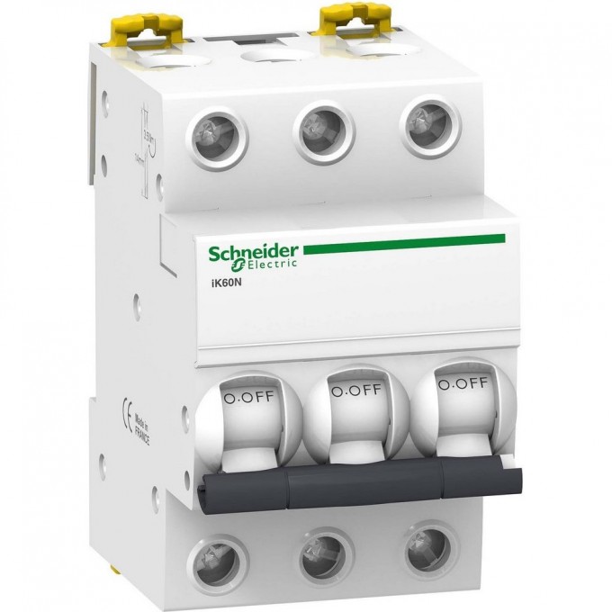 Автоматический выключатель SCHNEIDER ELECTRIC ACTI 9 iK60 3П 63A C A9K24363 Автоматический выключатель SCHNEIDER ELECTRIC ACTI 9 iK60 3П 63A C A9K24363