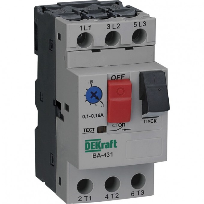 Автоматический выключатель SCHNEIDER ELECTRIC DEKRAFT 3P 4,0-6,3A 100кА ВА-431 21228DEK Автоматический выключатель SCHNEIDER ELECTRIC DEKRAFT 3P 4,0-6,3A 100кА ВА-431 21228DEK