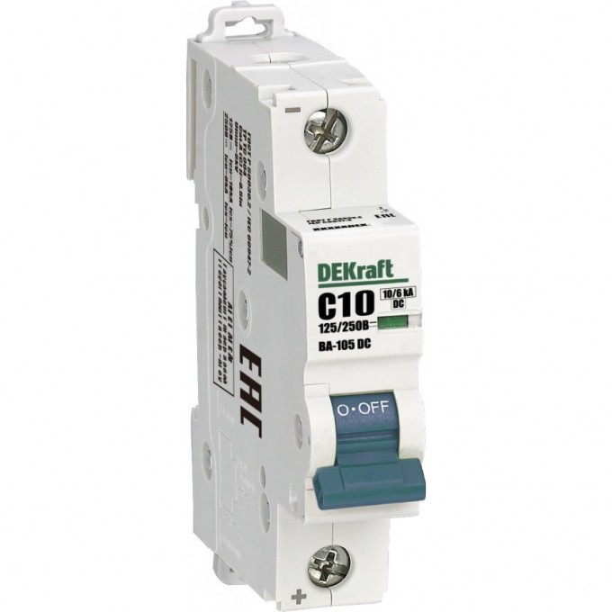 Автоматический выключатель SCHNEIDER ELECTRIC DEKRAFT ВА105-1P-010A-C-DC 13378DEK Автоматический выключатель SCHNEIDER ELECTRIC DEKRAFT ВА105-1P-010A-C-DC 13378DEK