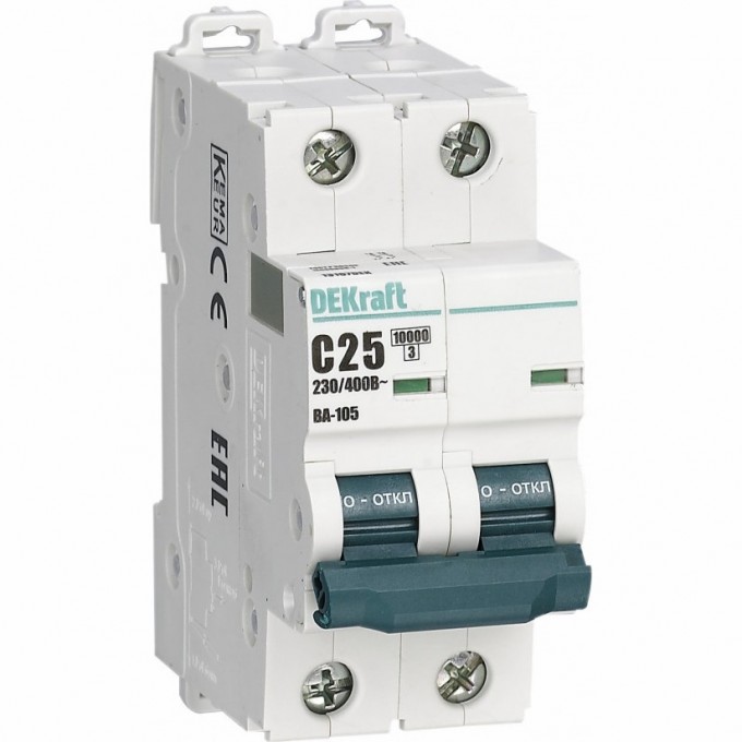 Автоматический выключатель SCHNEIDER ELECTRIC DEKRAFT ВА105-2P-016A-C 13165DEK Автоматический выключатель SCHNEIDER ELECTRIC DEKRAFT ВА105-2P-016A-C 13165DEK
