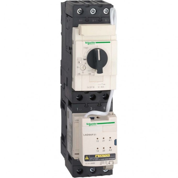 Автоматический выключатель SCHNEIDER ELECTRIC TESYS с комбинированным расцепителем 18А винтовой зажим GV3P18 Автоматический выключатель SCHNEIDER ELECTRIC TESYS с комбинированным расцепителем 18А винтовой зажим GV3P18