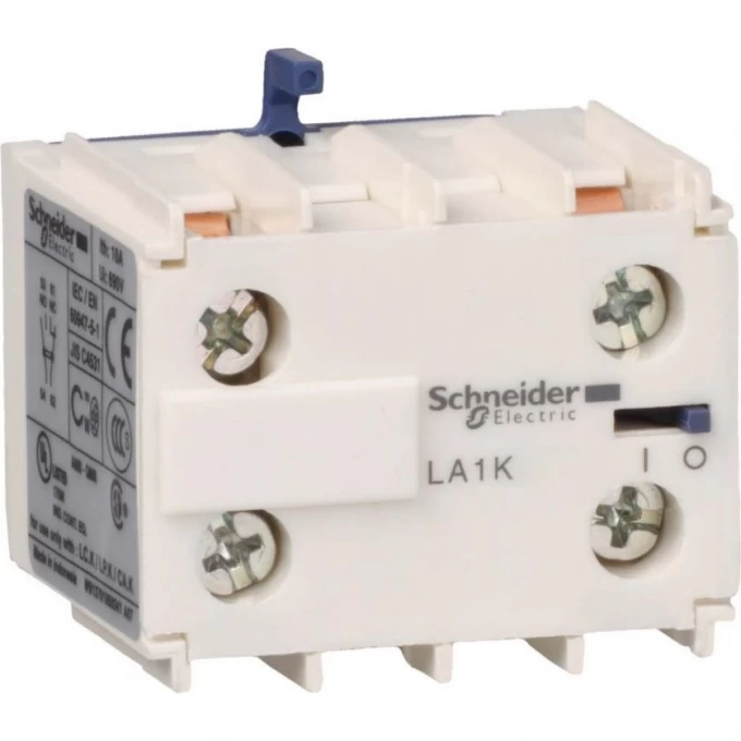 Блок дополнительных контактов SCHNEIDER ELECTRIC TESYS 2НЗ винтовой зажим LA1KN02 Блок дополнительных контактов SCHNEIDER ELECTRIC TESYS 2НЗ винтовой зажим LA1KN02