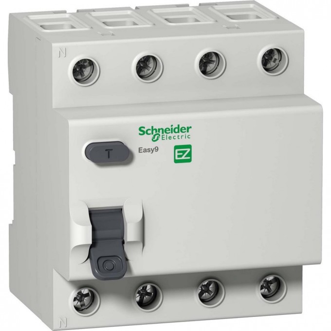 Дифференциальный выключатель (УЗО) SCHNEIDER ELECTRIC EASY 9 4П 40А 30мА AC 230В =S= EZ9R34440 Дифференциальный выключатель (УЗО) SCHNEIDER ELECTRIC EASY 9 4П 40А 30мА AC 230В =S= EZ9R34440