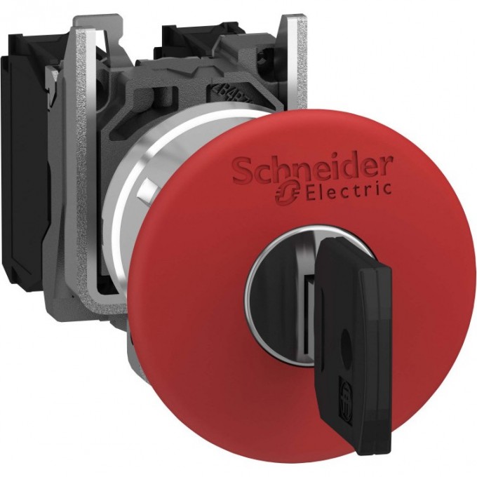 Кнопка аварийной остановки 22мм SCHNEIDER ELECTRIC HARMONY XB4 красная с ключем XB4BS9445 Кнопка аварийной остановки 22мм SCHNEIDER ELECTRIC HARMONY XB4 красная с ключем XB4BS9445