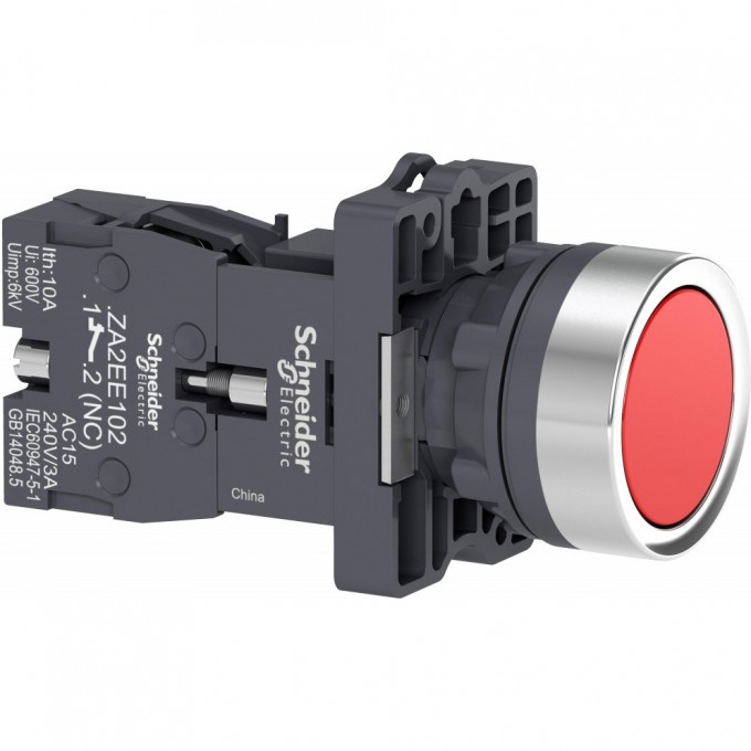 Кнопка SCHNEIDER ELECTRIC HARMONY EASY XA2 с фиксацией, красная, 1НЗ XA2EH042 Кнопка SCHNEIDER ELECTRIC HARMONY EASY XA2 с фиксацией, красная, 1НЗ XA2EH042