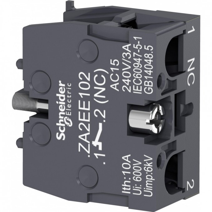 Контактный блок SCHNEIDER ELECTRIC HARMONY,1НЗ ZA2EE102 Контактный блок SCHNEIDER ELECTRIC HARMONY,1НЗ ZA2EE102