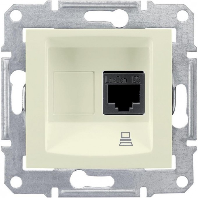 Розетка компьютерная SCHNEIDER ELECTRIC SEDNA RJ45, кат. 5е, неэкр. UTP, БЕЖЕВЫЙ SDN4300147 Розетка компьютерная SCHNEIDER ELECTRIC SEDNA RJ45, кат. 5е, неэкр. UTP, БЕЖЕВЫЙ SDN4300147