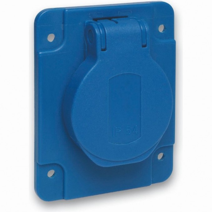 Розетка синяя SCHNEIDER ELECTRIC PRATIKA 10/16A 65Х85ММ IP54 винты сзади PKS61B Розетка синяя SCHNEIDER ELECTRIC PRATIKA 10/16A 65Х85ММ IP54 винты сзади PKS61B