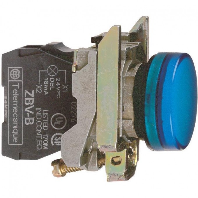 Сигнальная лампа SCHNEIDER ELECTRIC HARMONY XB4 22ММ 24В синяя XB4BVB6 Сигнальная лампа SCHNEIDER ELECTRIC HARMONY XB4 22ММ 24В синяя XB4BVB6