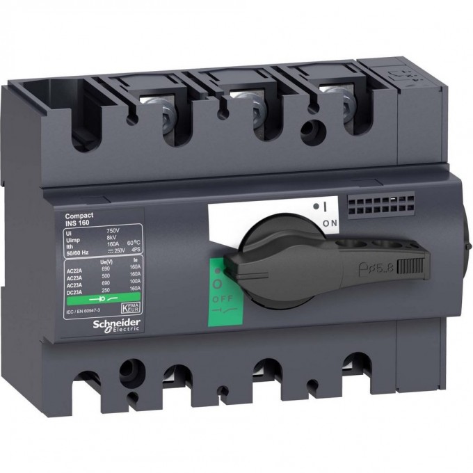 Выключатель-разъединитель SCHNEIDER ELECTRIC COMPACT INS100 3П 28908 Выключатель-разъединитель SCHNEIDER ELECTRIC COMPACT INS100 3П 28908
