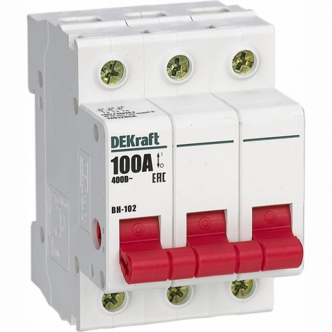 Выключатель-разъединитель SCHNEIDER ELECTRIC DEKRAFT 3Р 25А ВН-102 17025DEK Выключатель-разъединитель SCHNEIDER ELECTRIC DEKRAFT 3Р 25А ВН-102 17025DEK