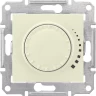 Светорегулятор (диммер) SCHNEIDER ELECTRIC SEDNA поворотный, индуктивный, 60-500Вт/ВА, бежевый SDN2200447