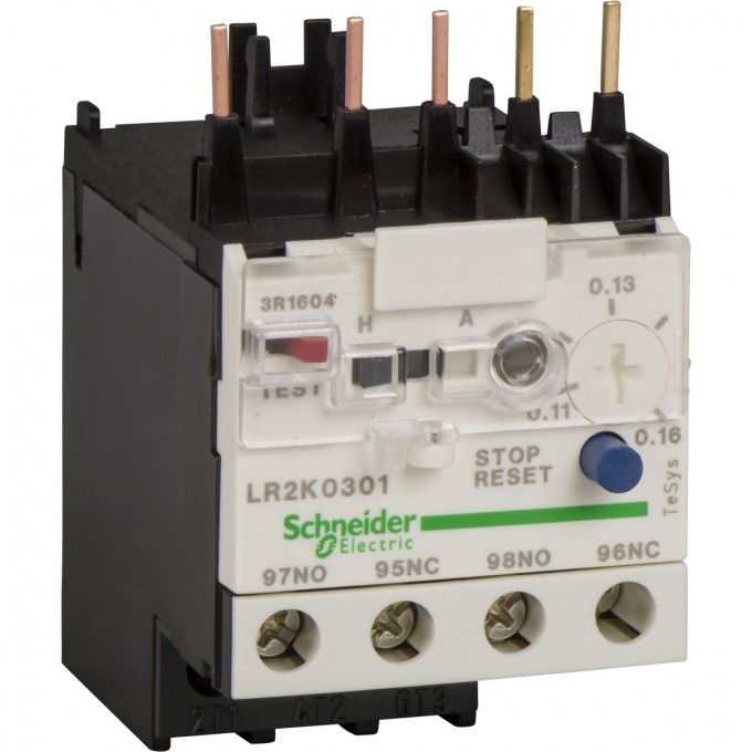 Тепловое реле перегрузки SCHNEIDER ELECTRIC TESYS 3P 0,54-0,80 LR2K0305 Тепловое реле перегрузки SCHNEIDER ELECTRIC TESYS 3P 0,54-0,80 LR2K0305