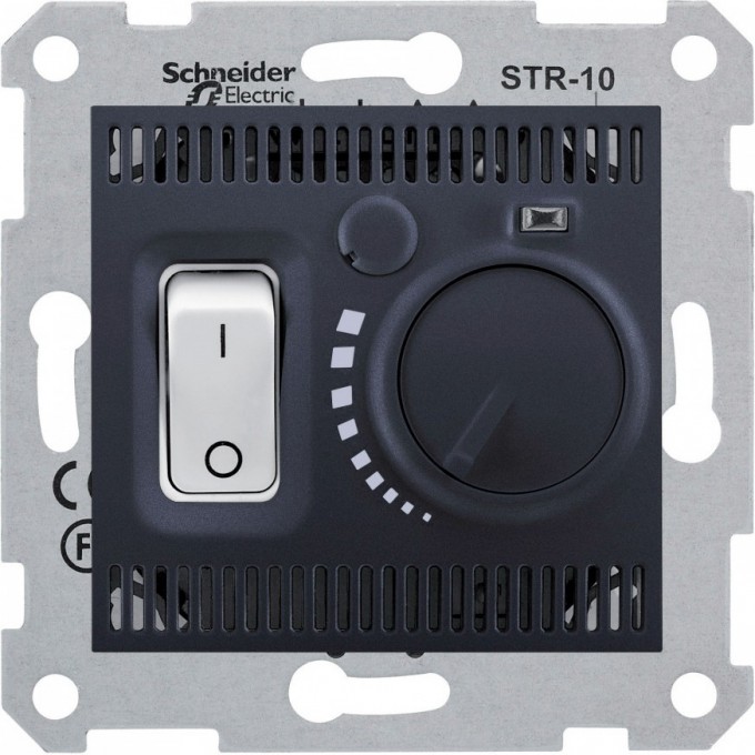 Термостат теплого пола SCHNEIDER ELECTRIC SEDNA, 10А, 230В, графит SDN6000370 Термостат теплого пола SCHNEIDER ELECTRIC SEDNA, 10А, 230В, графит SDN6000370