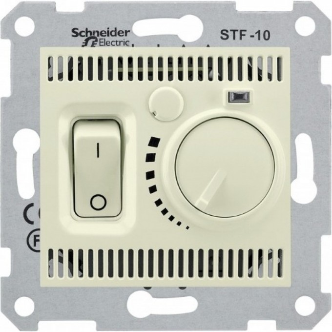 Термостат теплого пола SCHNEIDER ELECTRIC SEDNA, 10А,230В, БЕЖЕВЫЙ SDN6000347 Термостат теплого пола SCHNEIDER ELECTRIC SEDNA, 10А,230В, БЕЖЕВЫЙ SDN6000347