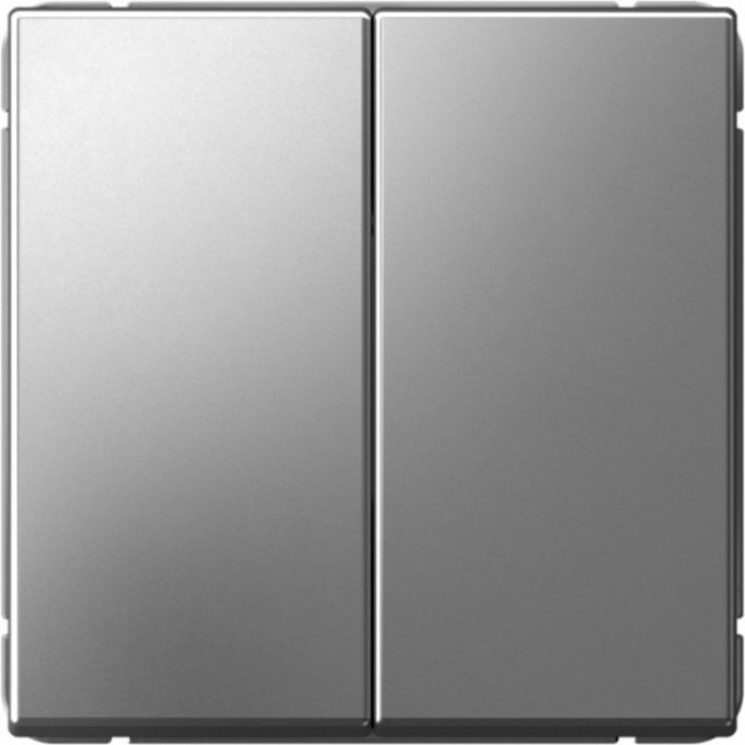 Выключатель 2-клавишный SCHNEIDER ELECTRIC ARTGALLERY (сх. 5) 10AX механизм, сталь GAL000951 Выключатель 2-клавишный SCHNEIDER ELECTRIC ARTGALLERY (сх. 5) 10AX механизм, сталь GAL000951