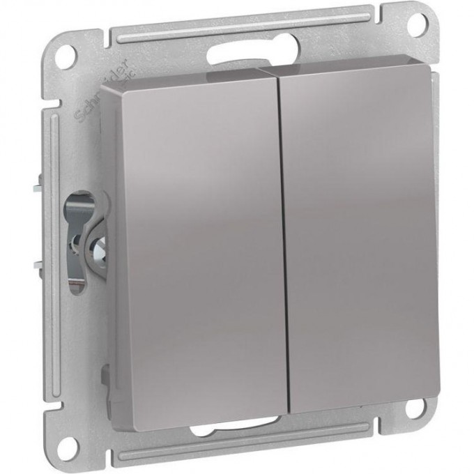 Выключатель 2-клавишный SCHNEIDER ELECTRIC ATLASDESIGN AQUA IP44 (сх.5) 10AX механизм, алюминий ATN440351 Выключатель 2-клавишный SCHNEIDER ELECTRIC ATLASDESIGN AQUA IP44 (сх.5) 10AX механизм, алюминий ATN440351
