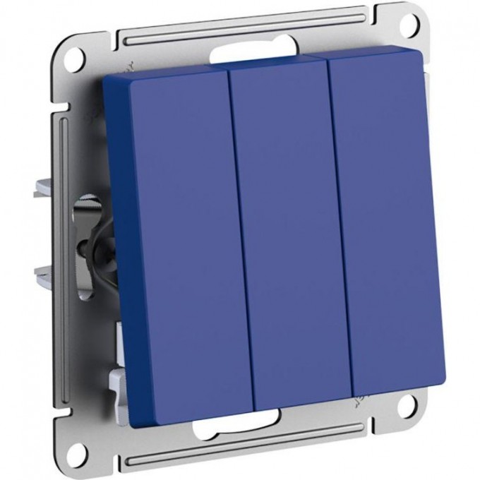 Выключатель 3-клавишный SCHNEIDER ELECTRIC ATLASDESIGN (сх.1+1+1) 10AX механизм, аквамарин ATN001131 Выключатель 3-клавишный SCHNEIDER ELECTRIC ATLASDESIGN (сх.1+1+1) 10AX механизм, аквамарин ATN001131