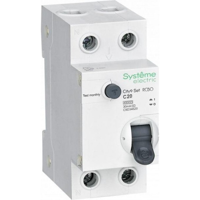 Выключатель автоматический дифференциального тока SCHNEIDER ELECTRIC 2п (1P+N) C 16А 30мА тип A 4.5кА City9 Set 230В SE C9D55616 Выключатель автоматический дифференциального тока SCHNEIDER ELECTRIC 2п (1P+N) C 16А 30мА тип A 4.5кА City9 Set 230В SE C9D55616