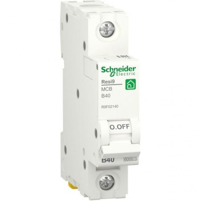 Выключатель автоматический SCHNEIDER ELECTRIC RESI9 модульный, 1п B 40А 6000А R9F02140 Выключатель автоматический SCHNEIDER ELECTRIC RESI9 модульный, 1п B 40А 6000А R9F02140